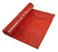 Sopsäck LD plast polyPRIMA optisk - 70L 600x900mm 45my röd rle25st - 25 st