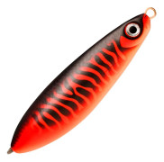Rapala Rattlin' Minnow Spoon 8 cm skeddrag Matte Black Red UV