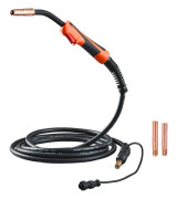 250Amp Mig Svetspistol, 15FT Kabel, Kompatibel med 0,035 & 0,045 Svetstrådar