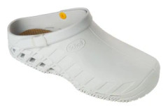 SCHOLL EVO TPR träsko - Ref. F265631065. Vit färg. Detaljer. - TPR ovandel. - Uttagbar innersulateknologi. -