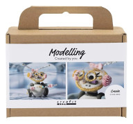 MINI DIY KIT MODELLERA, FLICKROBOT, GRÅ,