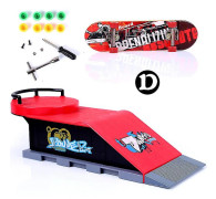 Tech Finger Skateboard Kit Finger Bike Bmx Mini Tvåhjulig Scooterbräda Skate Fingers Sport Träning Rekvisita Ramp Skate Park Leksaker Pop [DB]