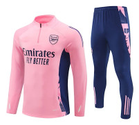 Arsenal Rosa Fotboll Tränings Tracksuit Halv Dragkedja Jacka & Byxor L[BT]