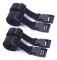 4 st Webbing Flat Side Release Spännen Halkskydd Packrem