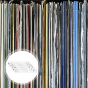 Vinylskivedelare A-Ö Klar Akryl Hyllguider (6 st)