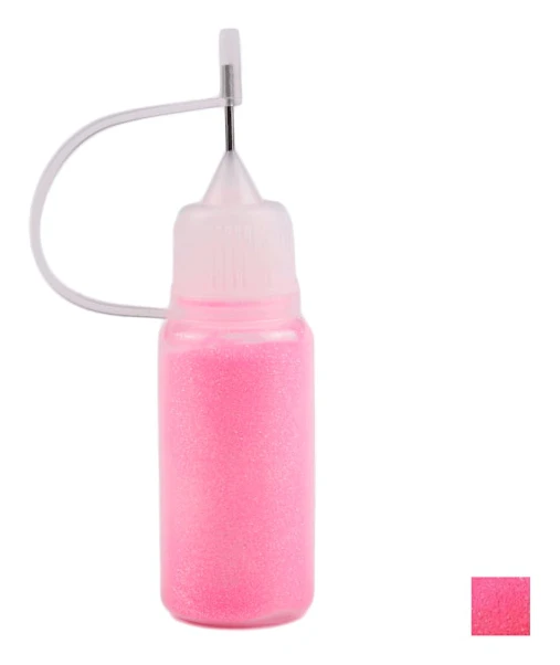Sjöjungfruglitter i puffflaska - Neonrosa
