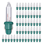 Jul Ersättnings Mini Glödlampor Glödljus 2.5 V Mini Glaslampor Med Sockel, 0.17 Ampere, 0.425 Watt