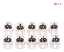 T8/G13 Lysrörshållare Värmebeständig lamphållare Light 10PCS