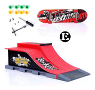 Tech Finger Skateboard Kit Finger Bike Bmx Mini Tvåhjulig Scooterbräda Skate Fingers Sport Träningsrekvisita Ramp Skate Park Leksaker Pop [DB]