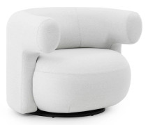 Normann Copenhagen - Burra lounge stol roterbar utomhus Savane - Utomhusfåtöljer - Simon Legald - Metall