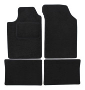 Black Velvet Golvmatta - J&J AUTOMOTIVE - Renault Clio 2 - Anpassad - Halkfri - Vattentät