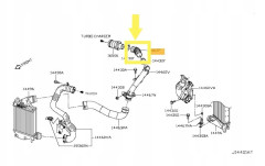 INTERCOLER SLANG NISSAN X-TRAIL 1.6 dCi 144634EB0D