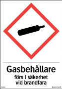 SKYLT GASFLASKOR 210X297MM