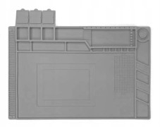 Silikongrå antistatisk matta 45x30cm