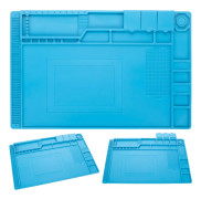 Silikonlödmatta med organizer 450 x 300 mm