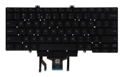 Dell - Ersättningstangentbord för bärbar dator - med DualPoint - bakgrundsbelyst - QWERTY - USA, internationellt