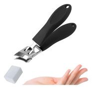 Nagelklippare med bred käftöppning och anti-stänk, Acssart böjda nagelklippare