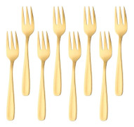 Catering Samlingsbestick, Gyllene 8-delars Hotellrestauranganvändning, Spegelpolerad Slitstyrka, Korrosionsbeständighet, Konkav Handtagsdesign för