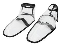 Vikbara Barberarskoskydd Återanvändbara Salong Frisör Transparent för Massagebutiker Spa L 40?45