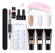 Nagelgel Kit Säker Pålitlig Lättanvänd Förlängning Former Lampa Fil för Nybörjare Salong 11 Delar 05
