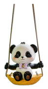 Bil Hängande Gungande Panda Ornament Bil Spegel Hängande Hänge Bil Interiör Dekoration Biltillbehör