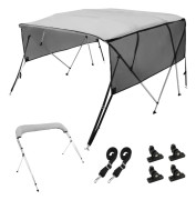 Båt Bimini Topp, Hållbar 600D Polyester, 4 Bågar Struktur, UV50+ Skydd