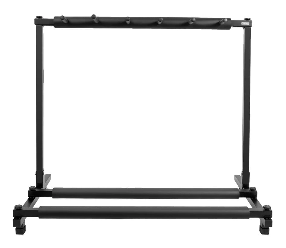 Gitarrställ, rymmer 5 gitarrer, hållbar järnkonstruction,svart