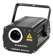 Scenlaserljus, RGB fullfärg, 15-20kpps skanningshastighet,Eu plugg, F2800A