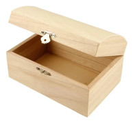 Skattkista, stl. 11,5x5,8x5,8 cm, inv. mått 10x4,3x3,6 cm, Kejsarträd, 1st.