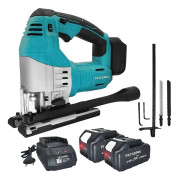 Batteridriven elektrisk sticksåg, 3000 varv/min, 26 mm skärdjup,2st 4,0Ah -batteri, Eu