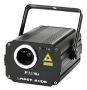 Laserprojektor, 60W effekt, RGB laserfärgoutput,Eu plugg, F3200A