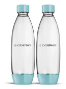 Tvättbara smältflaskor - Sodastream - DUO - 1 liter - Ljusblå - Diskmaskinskompatibel