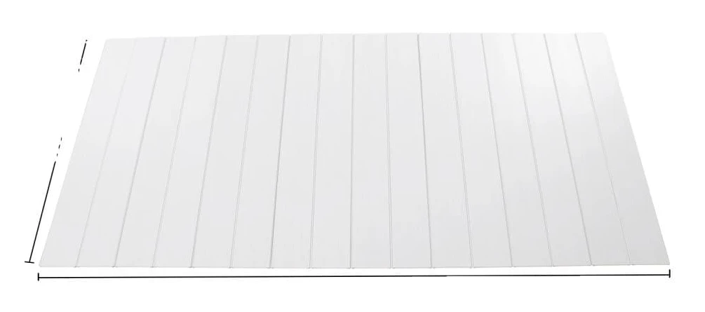 Fällbart Badkarlock, Hållbart PVC-material, Värmebevarande,VIT