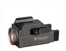 TrustFire taktisk ficklampa, 800 lumen utgång, vattentålig IP64,Li-polymer-batteri, svart, grå