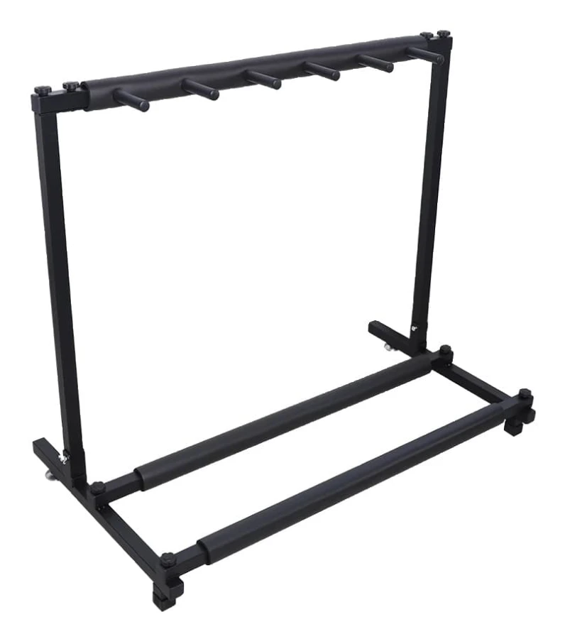 Gitarrställ, Multi-Gitarrutställning, Robust Järnbyggnad,Svart
