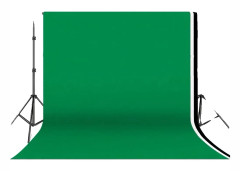 Bakgrundsställ, Justerbara Mått, Hållbar Aluminiumlegering,2000x2000mm, Lägg till 3 färger kit