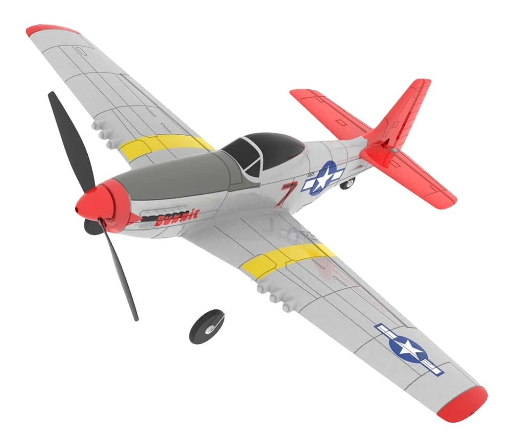 Eachine Mini P-51D RC-flygplan, 400 mm vingbredd, 14 min flygtid,BNF 2 Batterier