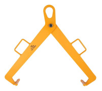 Vertikal trummlyft, 0,6 ton lastkapacitet, för trummor med en diameter på 21,65-23,62 tum,Gul