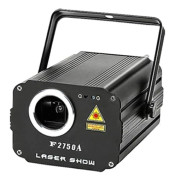 Scenlaserljus, RGB fullfärg, 15-20kpps skanningshastighet,F2750A, Eu plugg