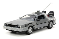 TIME CAR METAL CAR TILLBAKA TILL FRAMTIDEN 1:24 SKALA