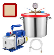 VEVOR Vakuumpump, 1,8 CFM Flödeshastighet, 2 gallons kapacitet,1,8 CFM 2 gallon, EU