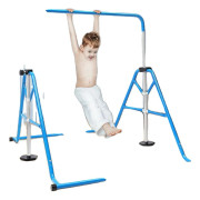 Fällbar Gymnastikstång, Justerbar Höjd 115-155 cm, Inomhus- och Utomhusbruk, Säker och Stabil Design
