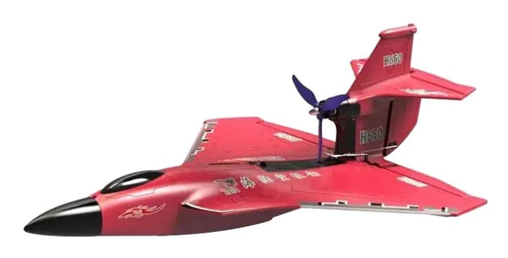 RC-flygplan, 490 mm vingbredd, 20 minuters flygtid,Röd
