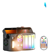 RGB-laserljus, bärbar design, flera kontrolllägen,EU-kontakt
