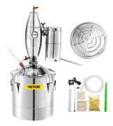 Vattenalkoholdestillator, 50L kapacitet, effektiv alkoholdestillering, rostfritt stål konstruktion