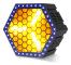 Hexagonal Retro Lampa, 200W Effekt, Flera Kontrolllägen,ZQ01445, EU-kontakt
