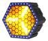 Hexagonal Retro Lampa, 200W Effekt, Flera Kontrolllägen,ZQ01445, EU-kontakt