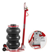SucceBuy Triple Bag Air Jack, 3 Ton/6600 lbs, Pneumatisk Jack för bil-SUV-lyft, Röd