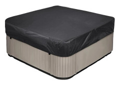 Varmbadtunna Skydd 231*231*30cm Svart, 2100D Oxfordtyg, Vattentätt Dammtätt Anti-UV, för Utomhus Spa Badkar, Utomhus Spa B