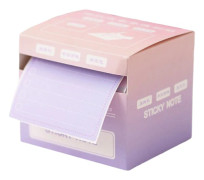 256 ark/box Rulltejp Självhäftande Post-it Full Lim Utdragbar Dispenser Boxar Att-Göra-Listor Rivbara Post-it